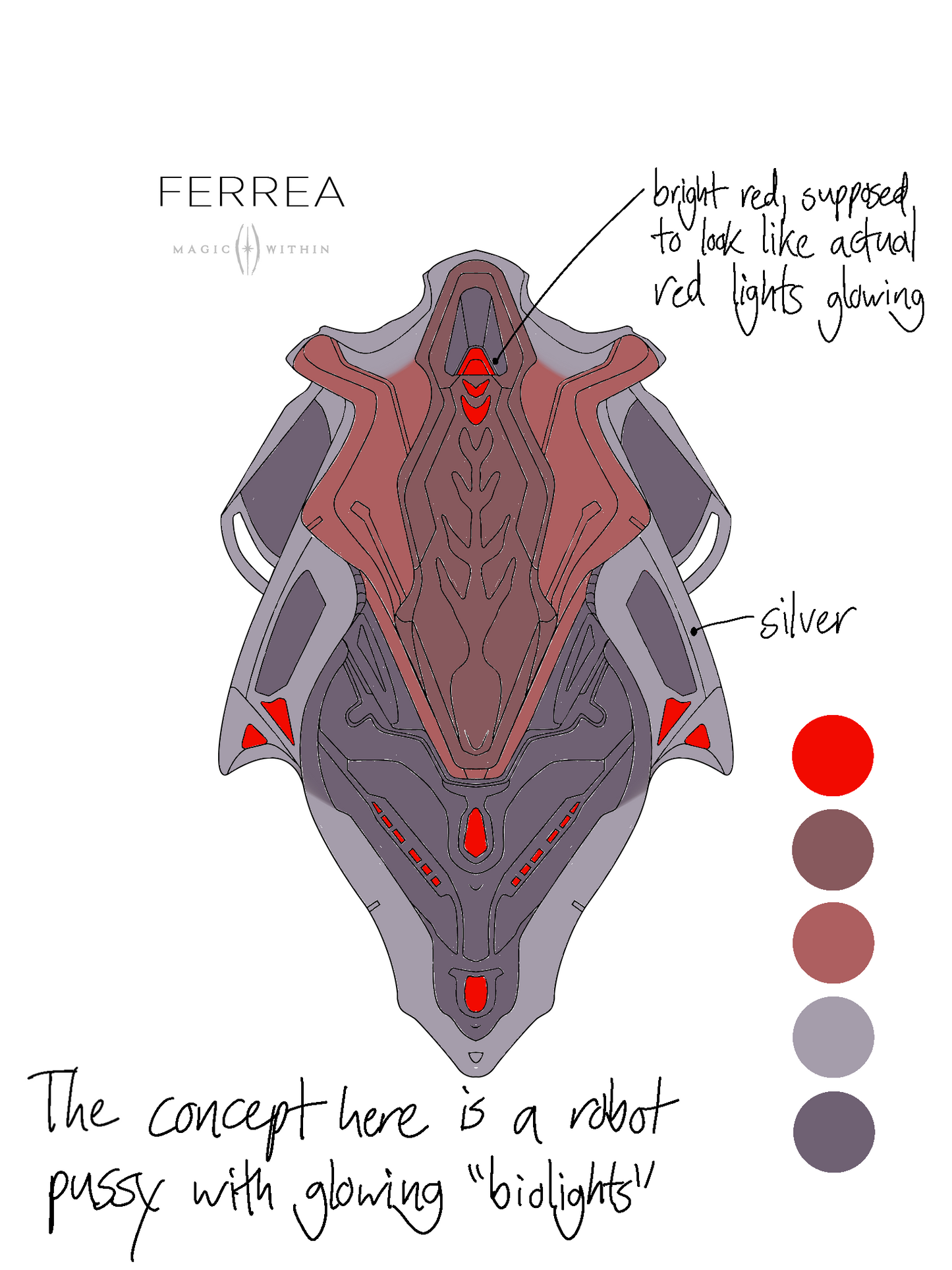 Custom FERREA - Metallic & red UV - GITD